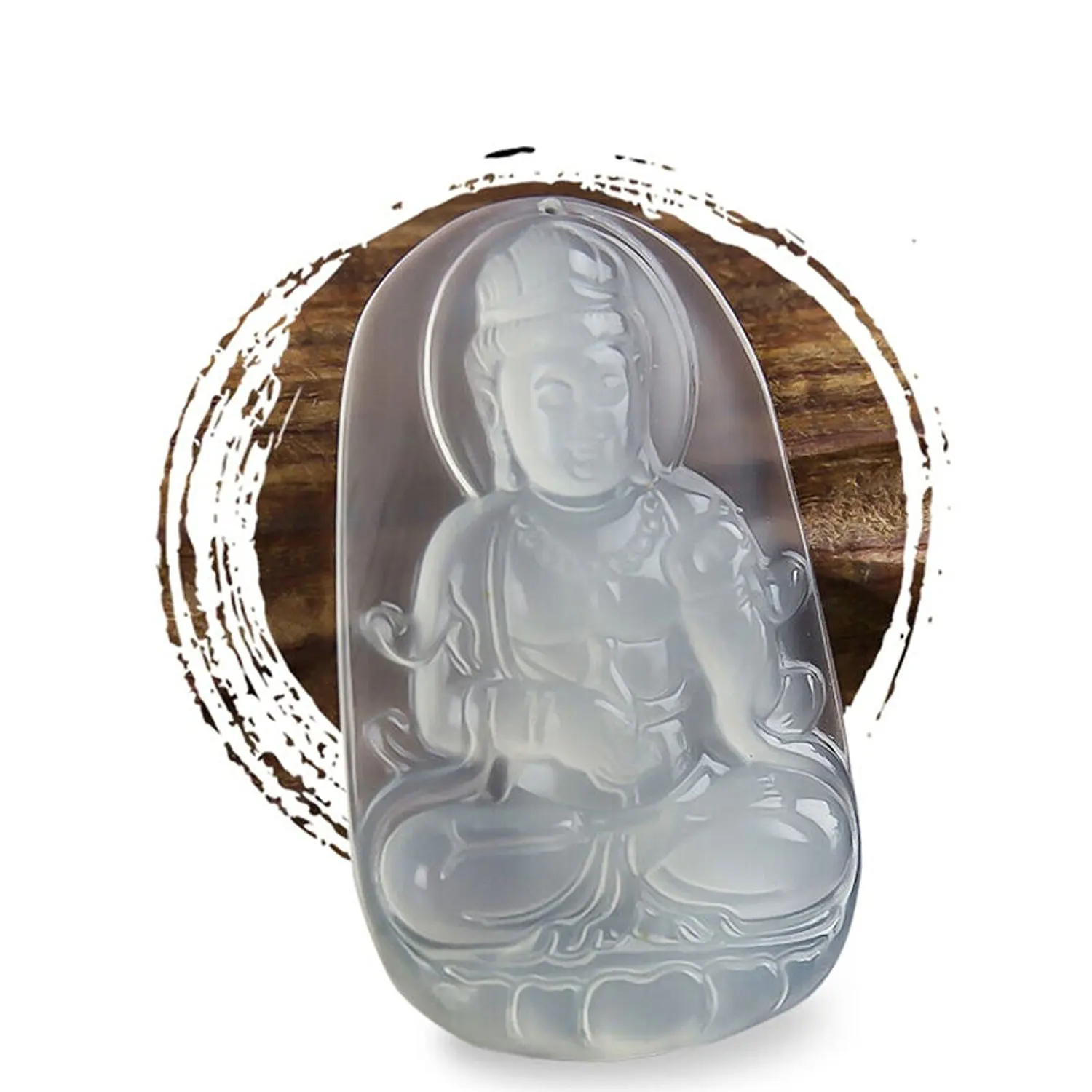 Koraba изысканные ювелирные изделия клин кк агат халцедон Avalokitesvara Гуаньинь Bodhisattva