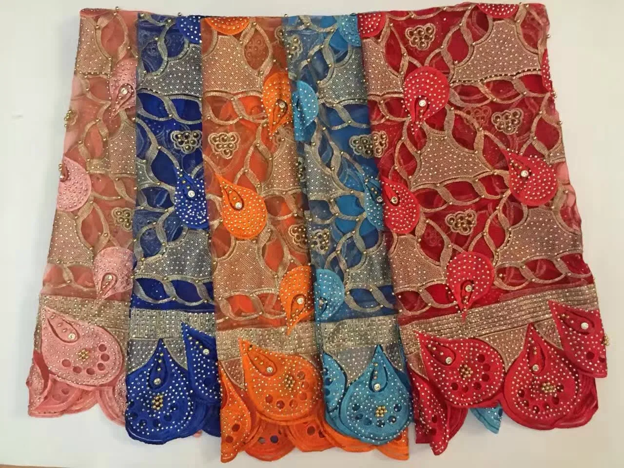 African Lace Fabric 2019 Embroidered Nigerian Laces High Quality French Tulle For Women 5Yards-J1106 | Дом и сад
