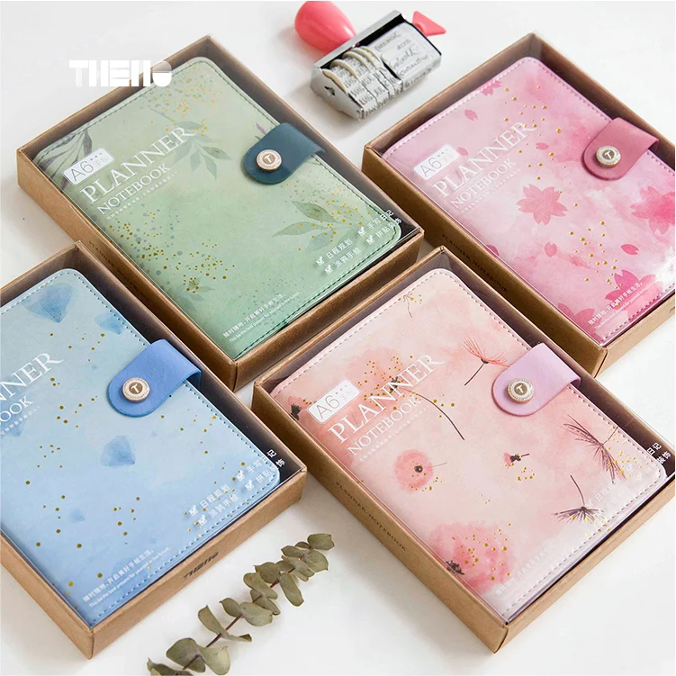 Японский стиль экологичный PU Романтический Красивый блокнот ноутбук|notepad