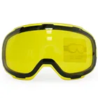 Оригинальные магнитные линзы желтого цвета для лыжных очков, противотуманные лыжные очки UV400, зимние очки, очки для ночного катания на лыжах (только линзы)