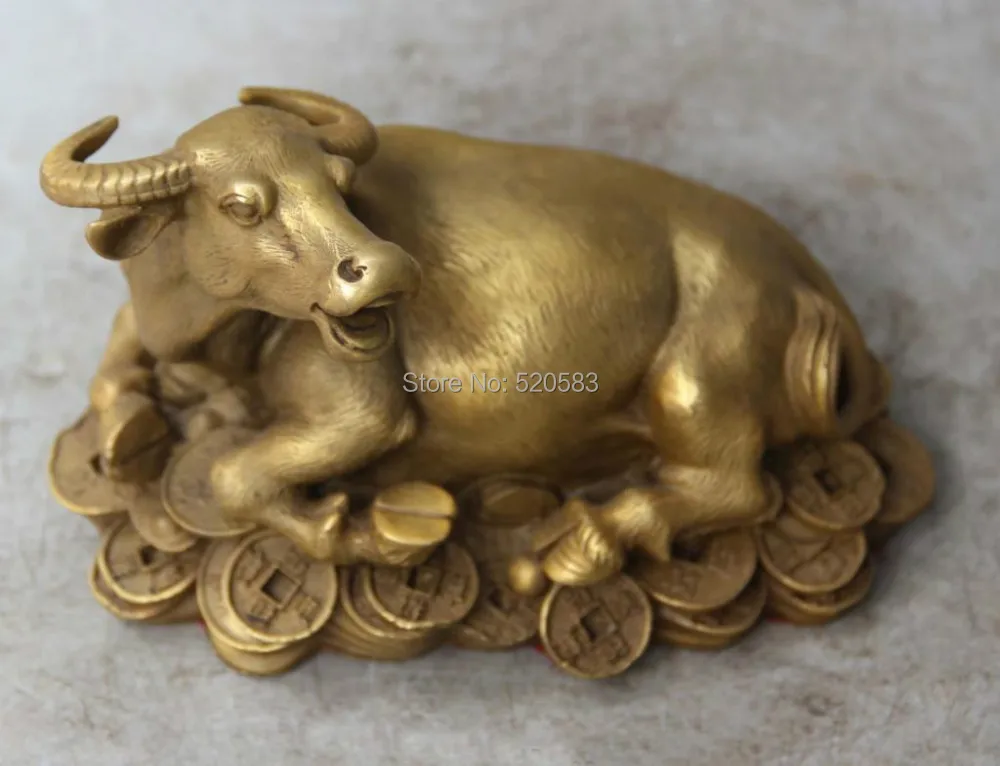 6 &quotКитайский Белоснежный мрамор из бронзовая фигурка для привлечения богатства