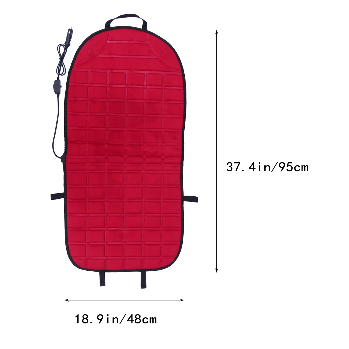 12 В подушка для сидения с подогревом безопасная автокресла чехол подушки красный