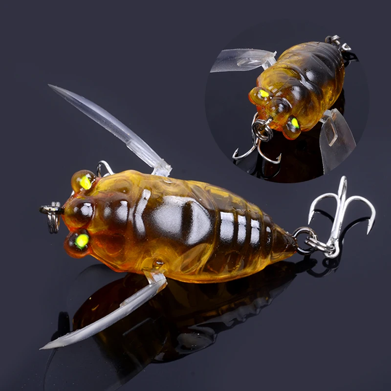 Новинка 3 шт. Cicada рыболовные приманки в форме насекомых для рыбалки искусственная