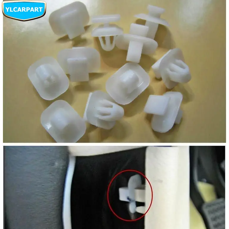 Для Geely Emgrand 7 EC7 EC715 EC718 Emgrand7 E7, EC7-RV EC715-RV EC718-RV EC-HB хэтчбек HB, бампер автомобиля Передняя Задняя защитная пластина на кнопках, 10 шт./лот