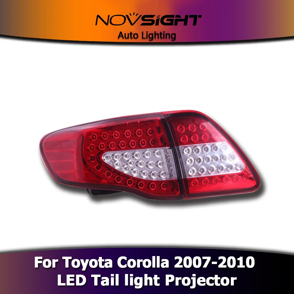 NOVSIGHT 2 шт. Автомобильные светодиодные фары в сборе задний фонарь сигнальная лампа