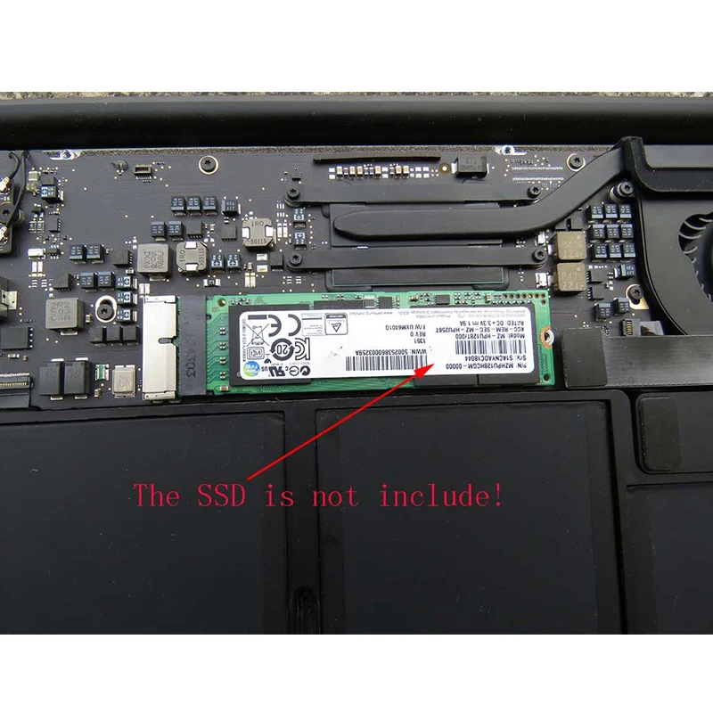 Адаптер H1111Z для карт PCIE M2 адаптер M.2 SSD NGFF AHCI 2280 12 + 16 Pin Macbook Air 2013 | Компьютеры и офис