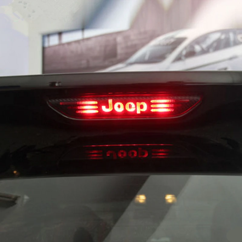 Для Jeep Grand Cherokee, компас 2011, 2012, 2013,, 3D, углеродное волокно, винил, заднее стекло, тормозной светильник, декоративная наклейка