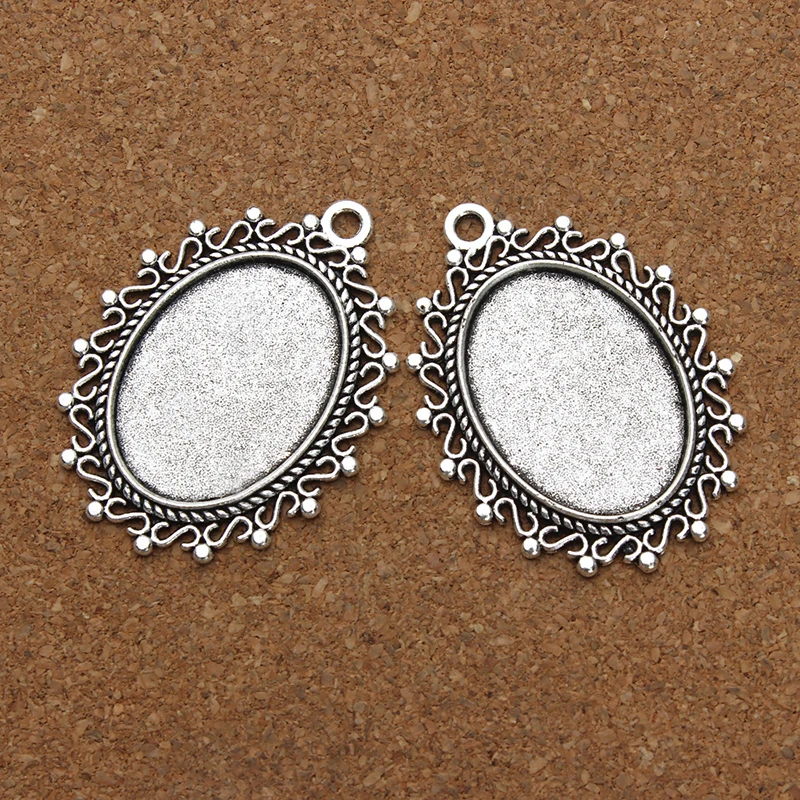 Основа Под античное серебро для подвесок 18 х25 мм 10 шт./лот|diy jewelry|jewelry makingcabochon cameo |