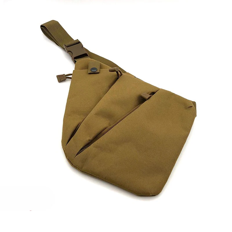 Tan Bag In Left Тактическая Сумка для хранения оружия, правая/левая сумка, скрытая сумка, пистолет кобура для пистолета, мужская сумка, наружная Противоугонная упаковка - Цвет: Tan Bag In Left
