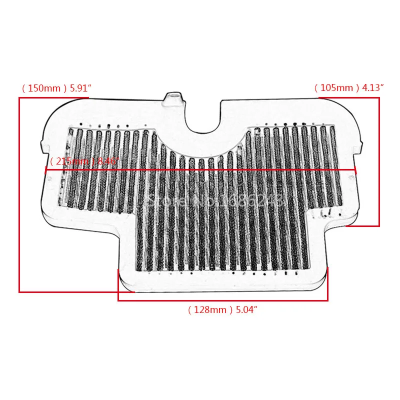 Фильтр для очистки воздуха мотоцикла с высоким потоком Kawasaki ER6F ER6N 09-11 2010 впускной
