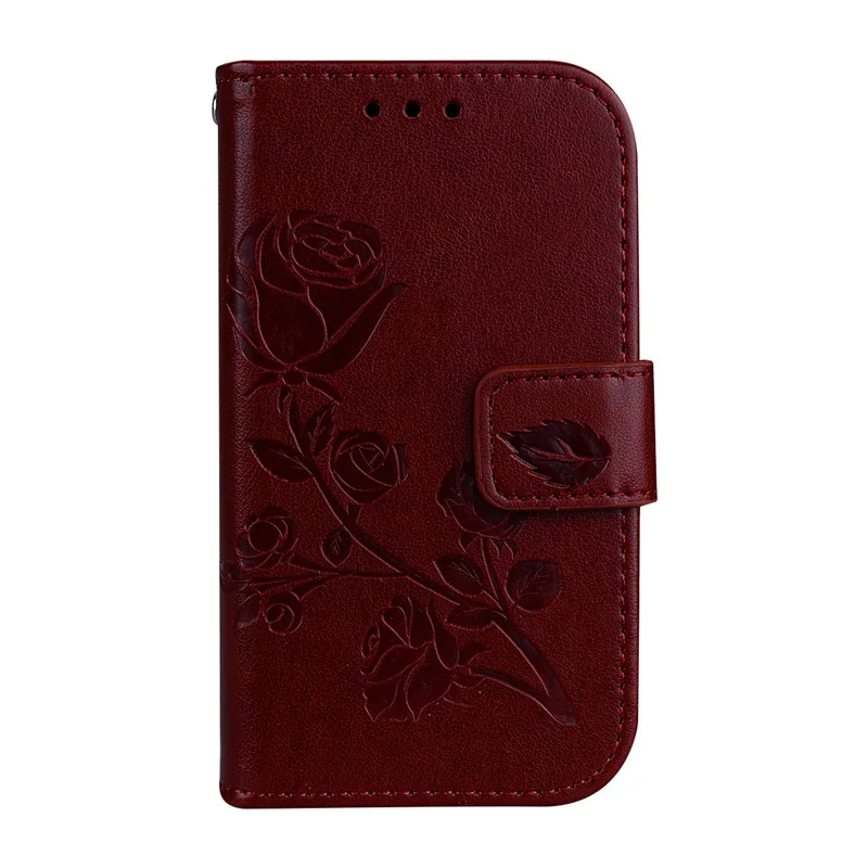 Brown J1 Mini Prime Чехол-портмоне из кожи с откидной Чехол для samsung galaxy j1 mini prime чехол Чехол-портмоне для карточек для samsung J1 Mini Prime - Цвет: Brown