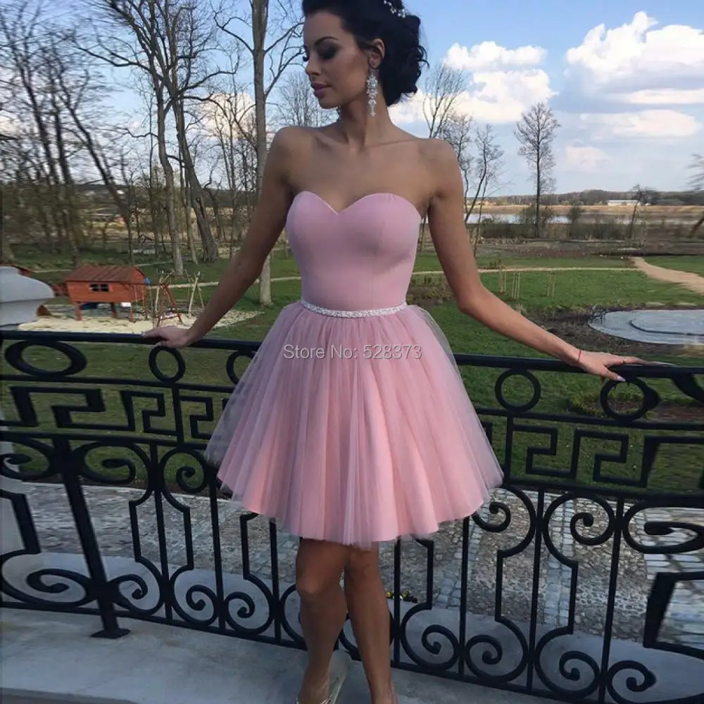 YNQNFS CD21 розовая юбка с сердечком из фатина короткое платье для выпусквечерние