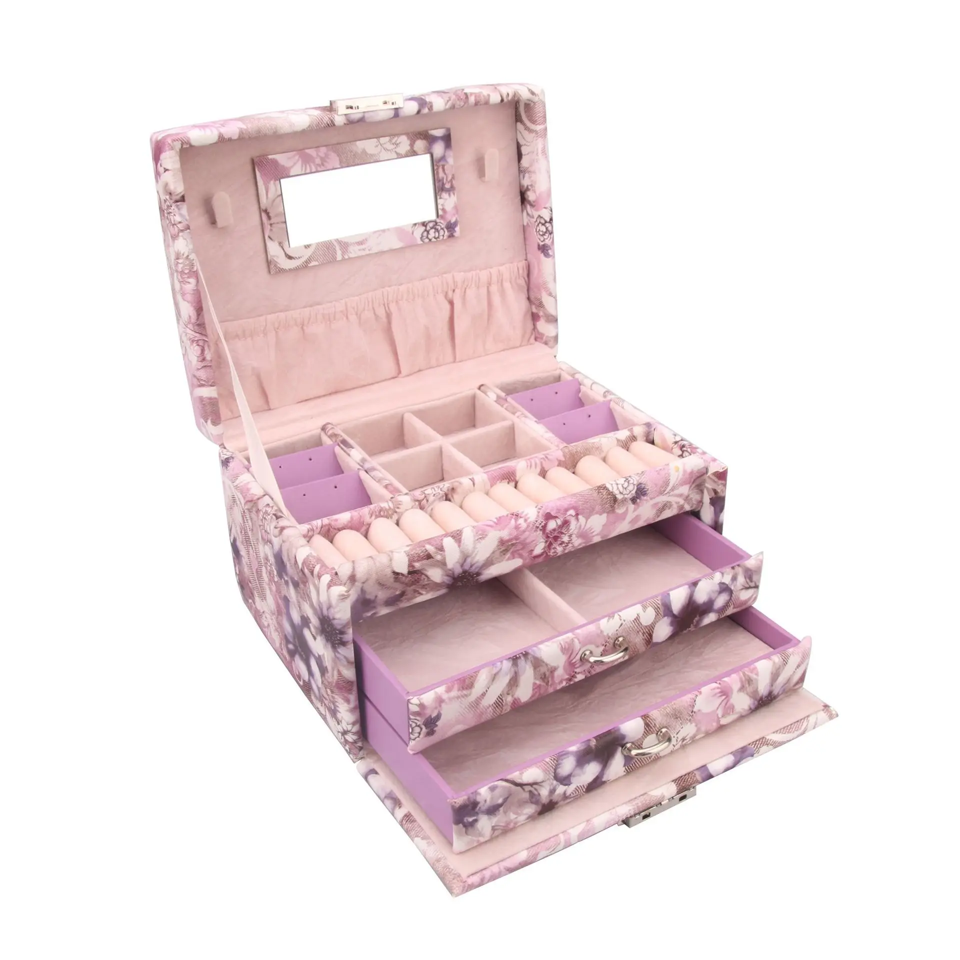 Шкатулка для ювелирных украшений модная кожаная Подарочная коробка изделий