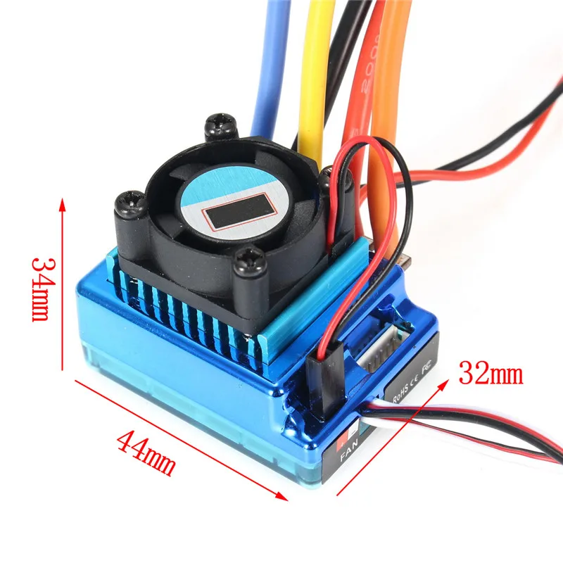 120A ESC бесщеточный контроллер скорости для 1/8 1/10 автомобиля/грузовика гусеничного