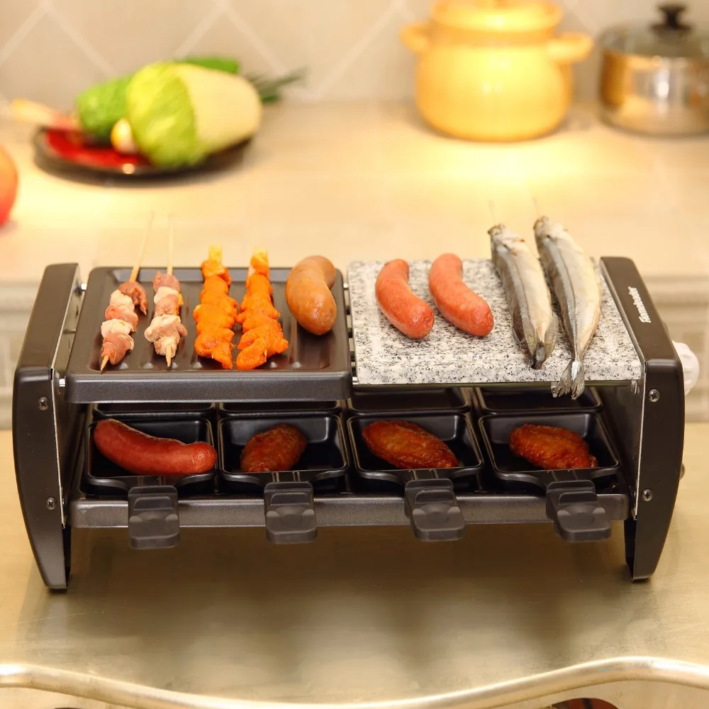 Homeleader household electric barbecue grill smokeless BBQ Indoor pan K45-021 Free shipping | Бытовая техника