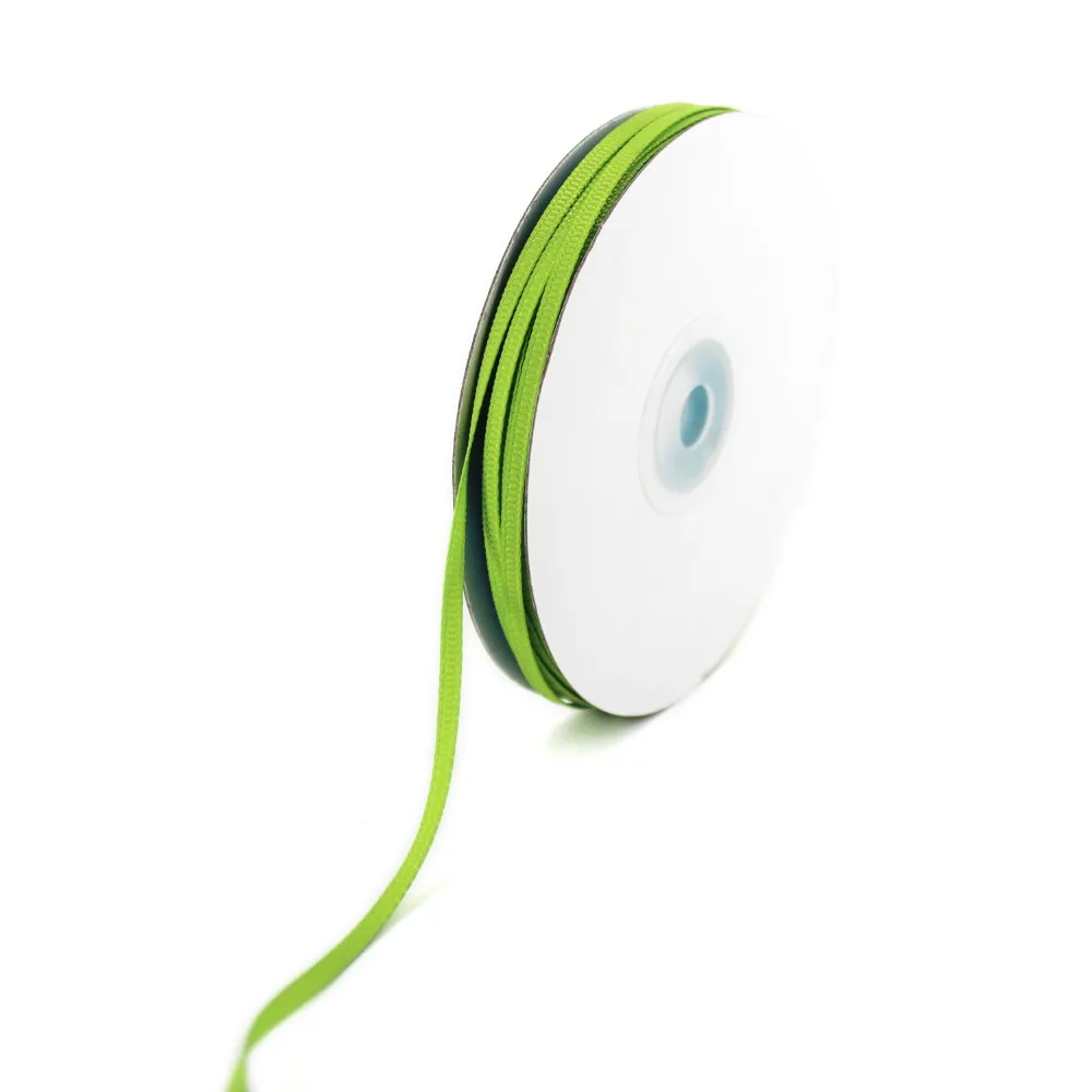 Корсажная лента из полиэстера Apple Green 1/8 дюйма 3 мм для дома свадьбы подарок ручной