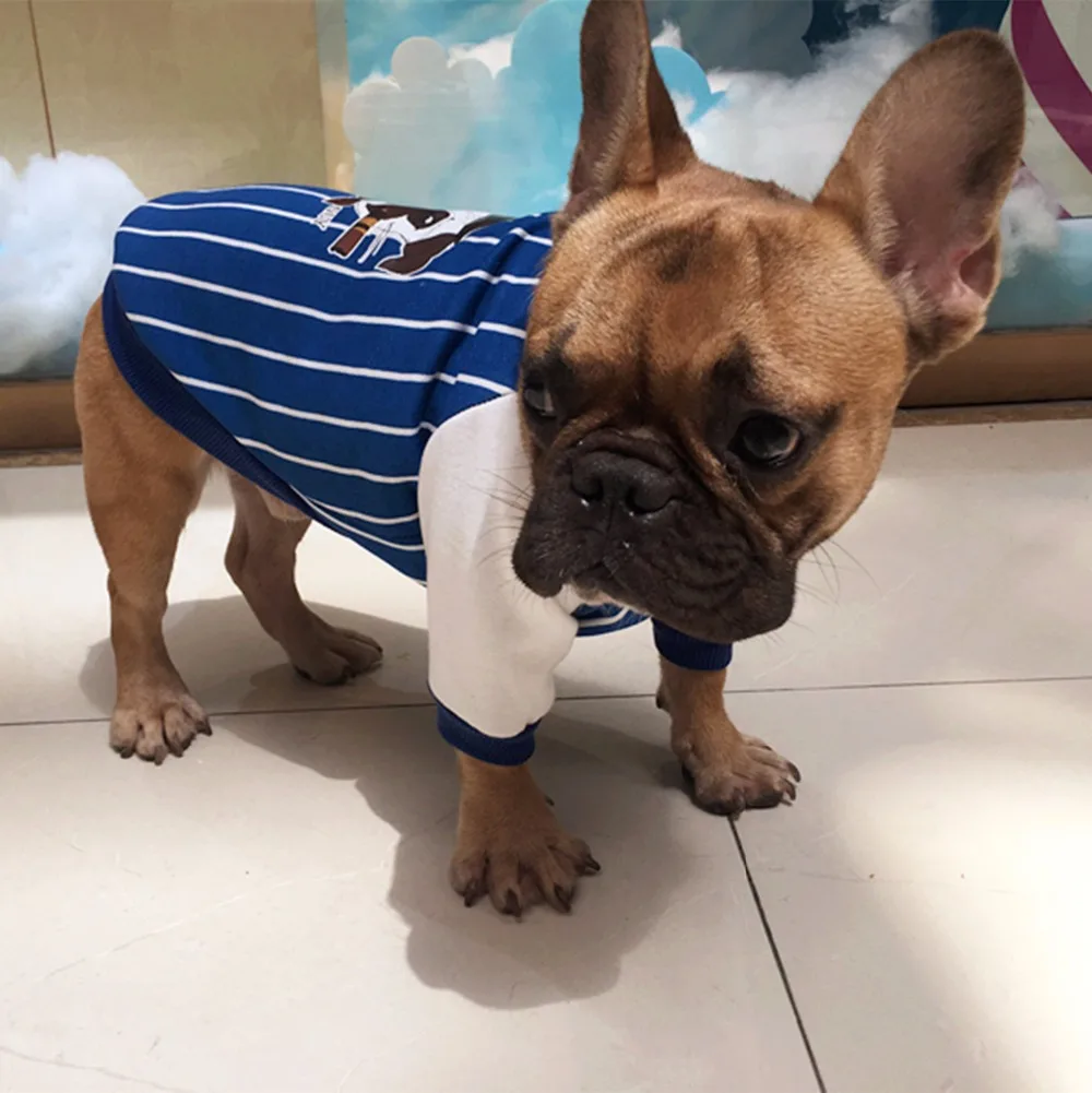 Y5 Модные полосатые толстовки с капюшоном в виде бульдога пальто бейсбольном