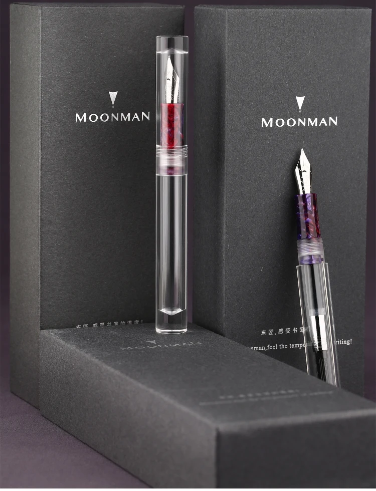Moonman C1 ручка-капельница прозрачная ручка большая емкость для хранения чернил иридиевая тонкая 0,6 мм, подарок на день рождения