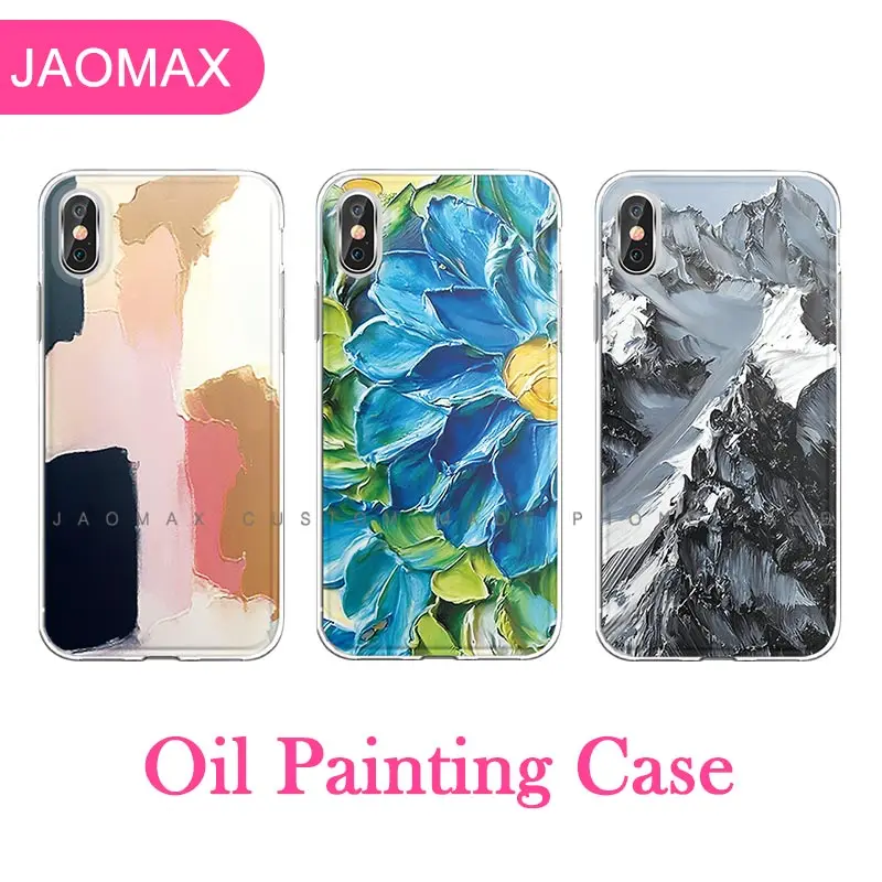 Jaomax Мягкий силиконовый чехол Ван Гог цветочный Звездная ночь Дизайн для телефона