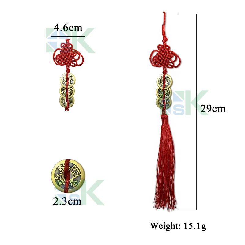 10 шт. китайские антикварные монеты фэн-шуй на удачу для украшения автомобиля | Дом