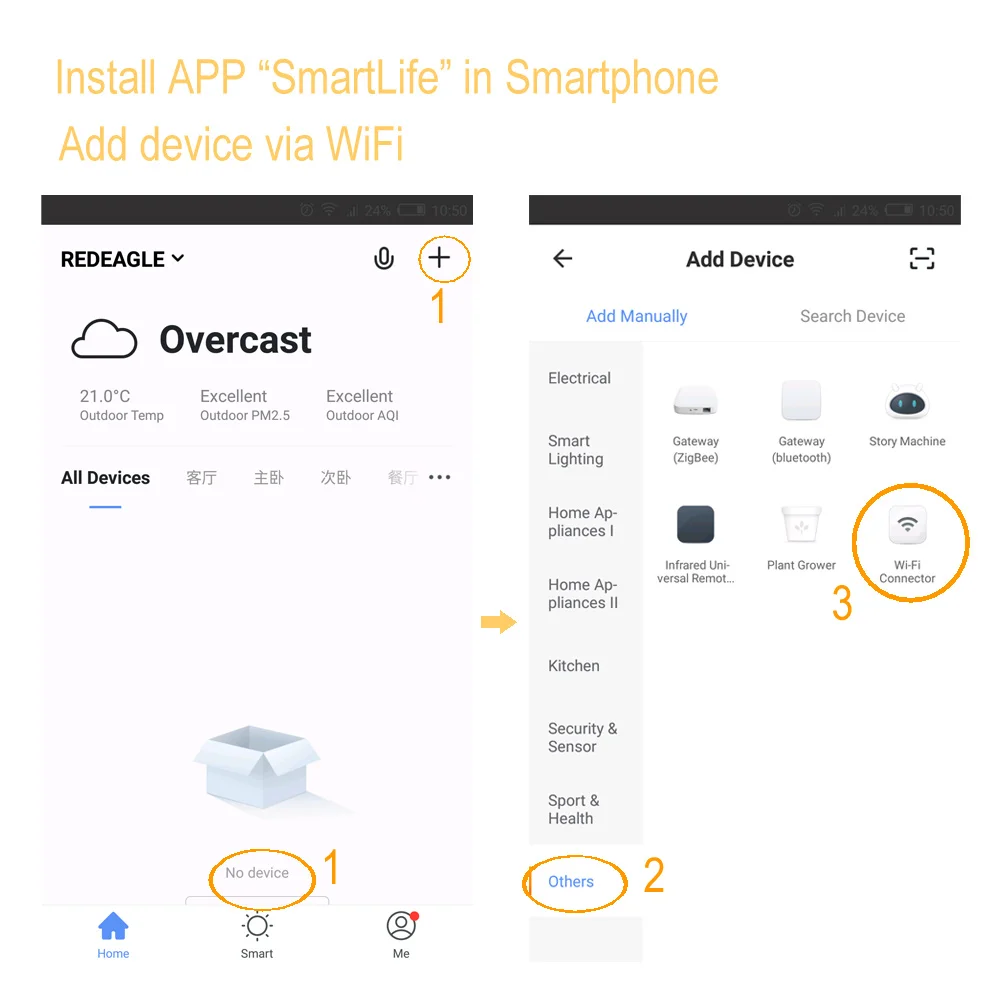 Умный беспроводной WiFi сирена Датчик питания USB через iOS Android приложение уведомления Plug And Play нет требования к концентратору