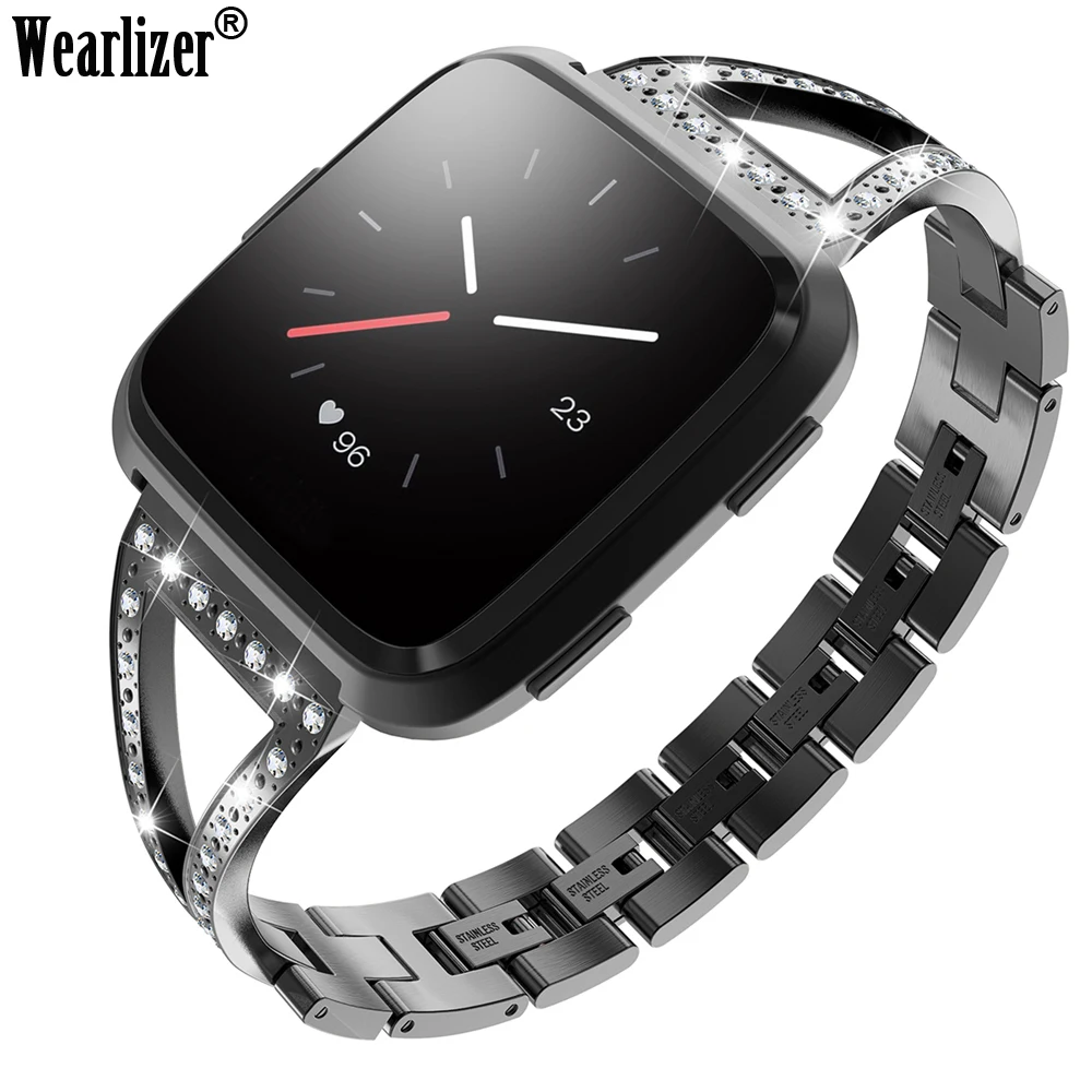 Wearlizer ремешок для Fitbit Versa браслет на запястье смарт аксессуары элегантный