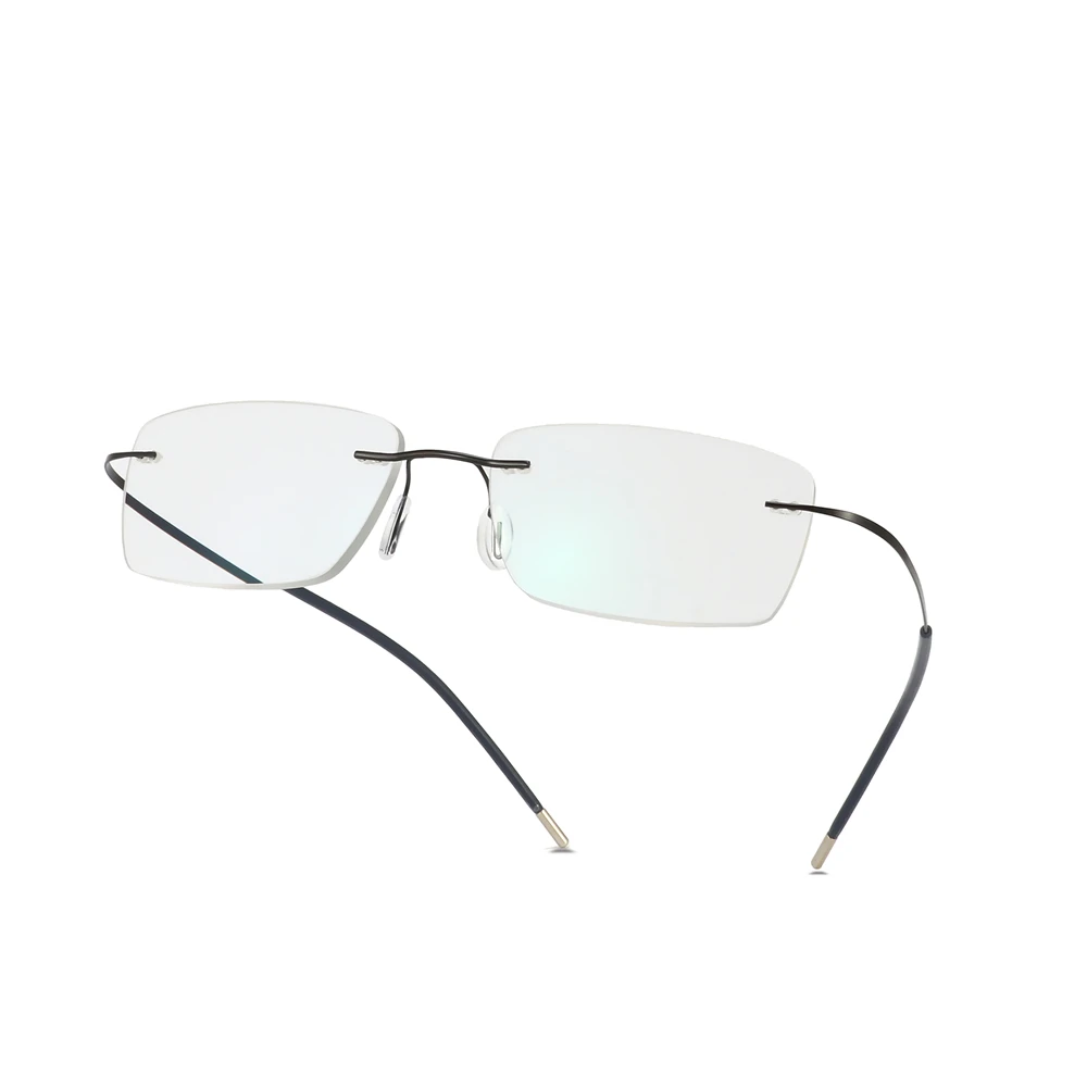 Новинка, Брендовые очки с оптикой, титановые оправы, ультра-светильник, оправа для очков, очки для мужчин, wo, мужские очки с рецептом - Цвет оправы: Черный