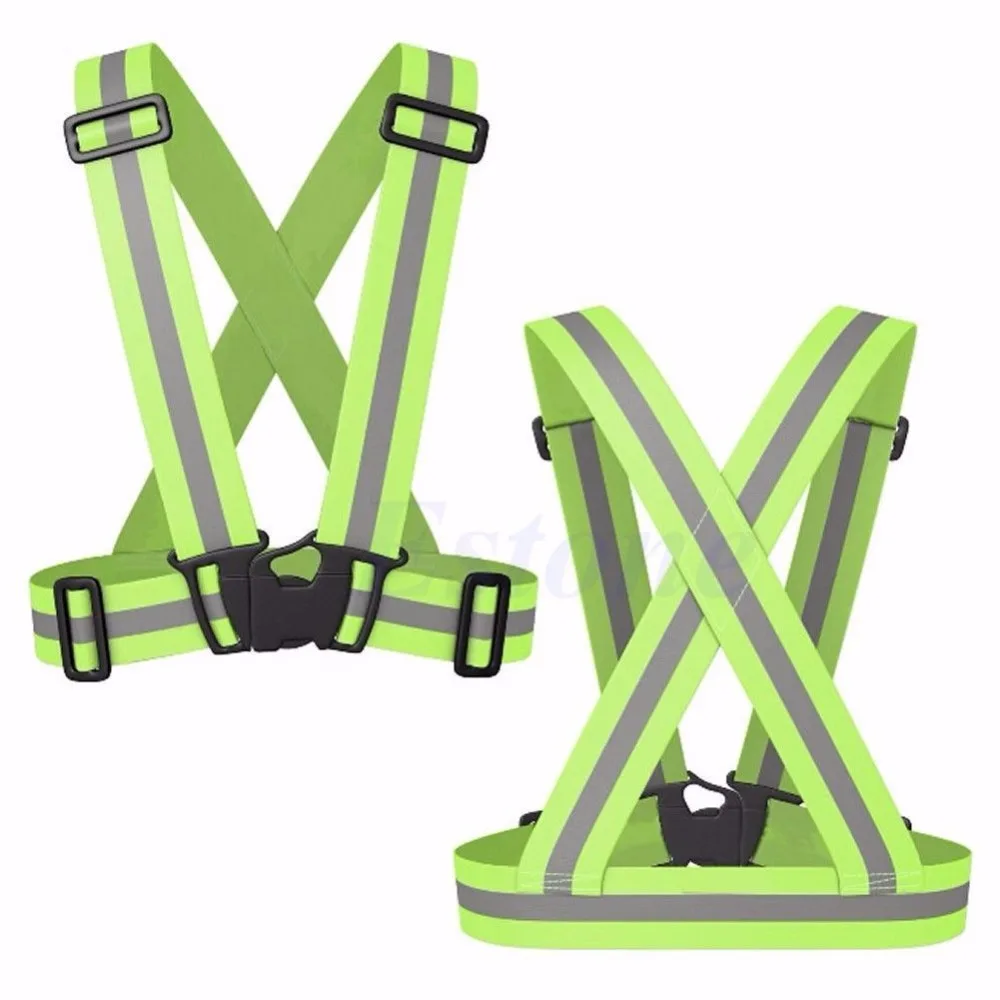 

Adjustable Safety Security High Visibility Reflective Vest Gear Stripes Jacket