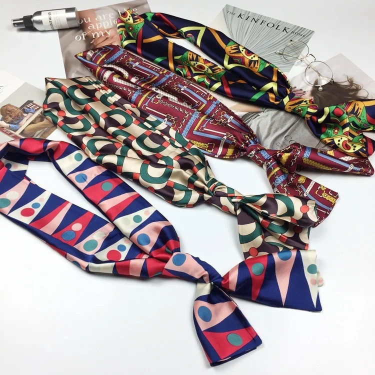 Маленький квадратный плиссированный шарф орган в стиле ретро для весны и осени