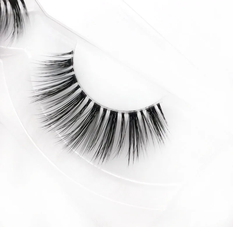 Mink Lashes 3D Eyelashes Invisible Band Natural Black False Eyelash Full Strip cilios Reusable y24 | Красота и здоровье