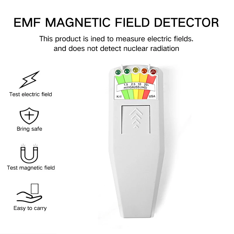 K2 KII цифровой EMF метр детектор Ручной ЖК-Дозиметр Тестер для электрического emf метр электромагнитного поля излучения