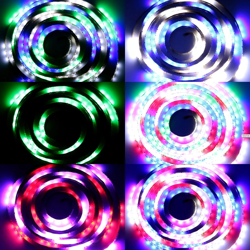 

5 Meter LED Strip Light 3528 5 Color Changeable Kit DC 12V Waterproof IP65 Flexible Tape Lamp + 5A AC 110V 220V Power Adapter