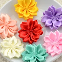 yundfly 1 6 200pcs 16 petaled rosette ribbon flowers used for kids adult headband hair clips diy hair accessories