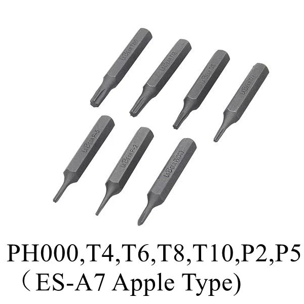 ES-A7 Bit Set ES120 мини-электрическая отвертка с умным гироскопом и управлением движением перезаряжаемая беспроводная аккумуляторная отвертка с 4 мм битами портативный чехол - Цвет: ES-A7 Bit Set