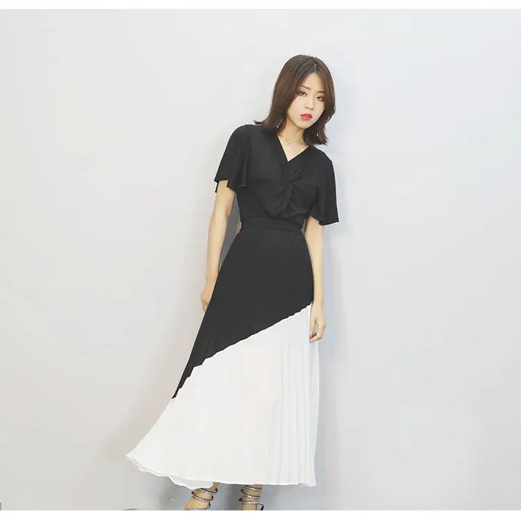 2019 летняя новая Корейская хитовая цветная шифоновая Женская юбка феи с высокой