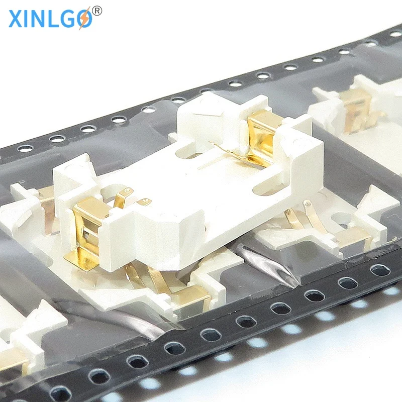 10 шт. белый Корпус CR2032 CR2025 SMD Кнопка сотового телефона гнездо аккумулятора
