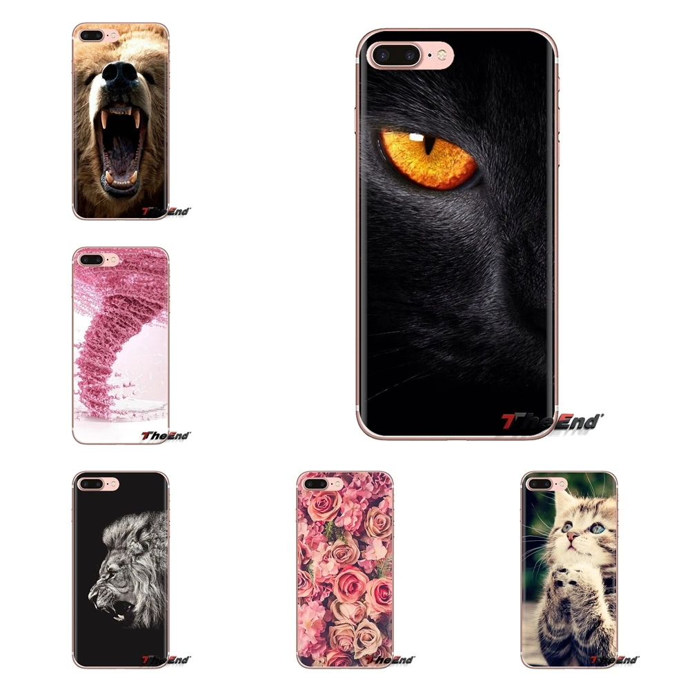 Fruit Wave Cat Lion Leopard Tiger For Xiaomi Redmi 4A S2 Note 3 3S 4 4X 5 Plus 6 7 6A Pro Pocophone F1 Transparent Soft TPU Case |
