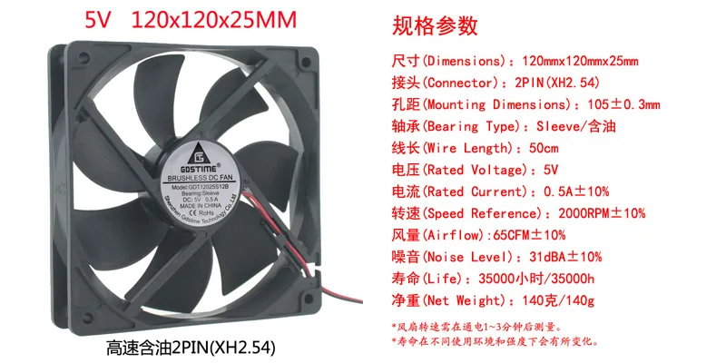DC 5 в 12 В 24 в 12 см 120x120x25 мм компьютерное шасси USB источник питания DIY Вентилятор охлаждения