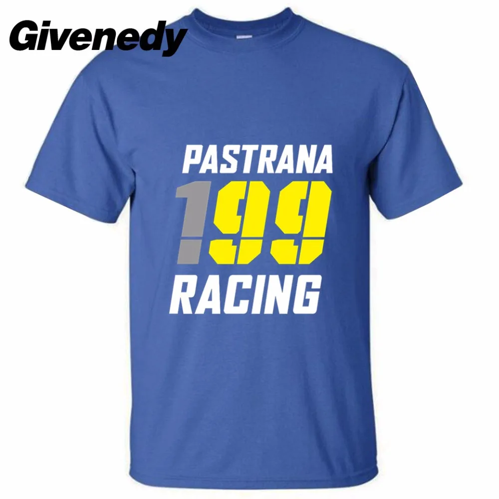 Горячая 2017 Новых Прибытия 199 Гонки пастрана Печатные Лето С Коротким Рукавом