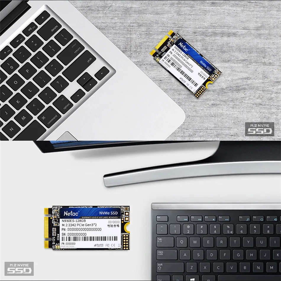 Netac M.2 SSD 2242 NVMe PCIe Gen3* 2 128 ГБ 256 ГБ 512 ГБ N930ES Внутренний твердотельный накопитель HDD для ноутбука настольный жесткий диск