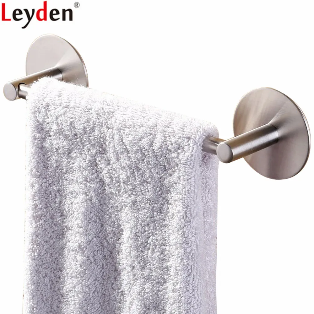 

Leyden 304 Stainless Steel Brushed 40cm 55cm Single Towel Bars Wall Mounted Single Towel Holder For Bathroom Accessories