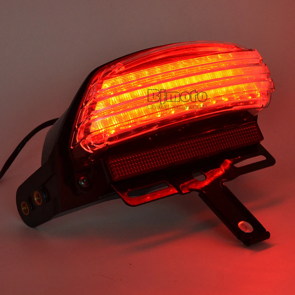 Bjmoto мотоцикл крыло светодиодный задний тормоз бег свет для Harley Dyna Fat Bob FXST FXSTB FXSTC FXSTS FLSTSB FXSTSSE задний фонарь