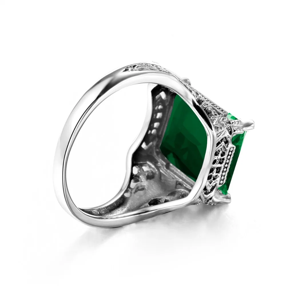 Женское Винтажное кольцо из серебра 925 пробы с изумрудом|ring for|rings for womenring ring |