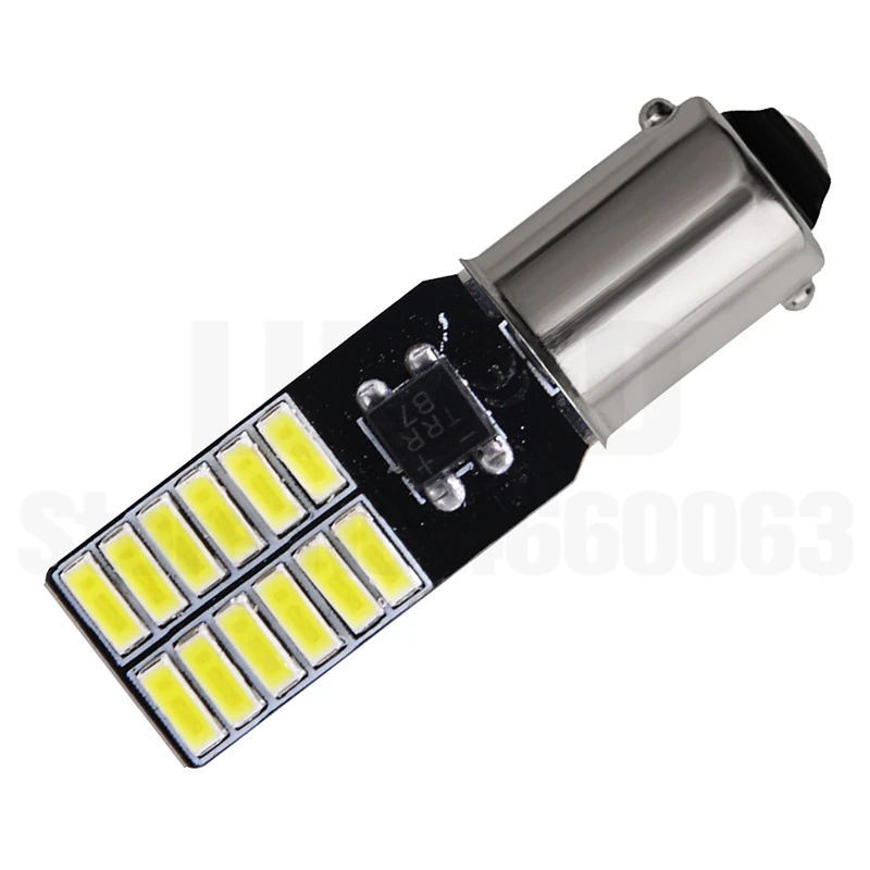2x BA9S светодиодный s T4W супер яркий 4014 светодиодный 24 SMD Автомобильный номерной знак огни авто лампа маркер светильник неполярность DC 12 В
