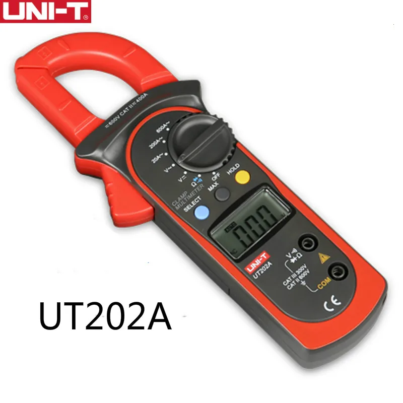 Цифровой измеритель тока UNI T UT202A тестер емкости и 600 А Вольтметр постоянного