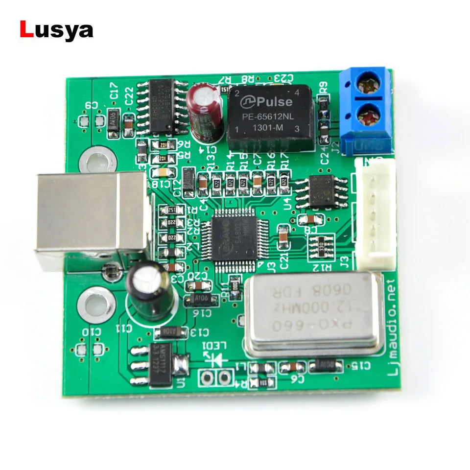 Аудиопотоковые процессоры TE7022 USB к SPDIF коаксиальный I2S процессор поддерживает 24