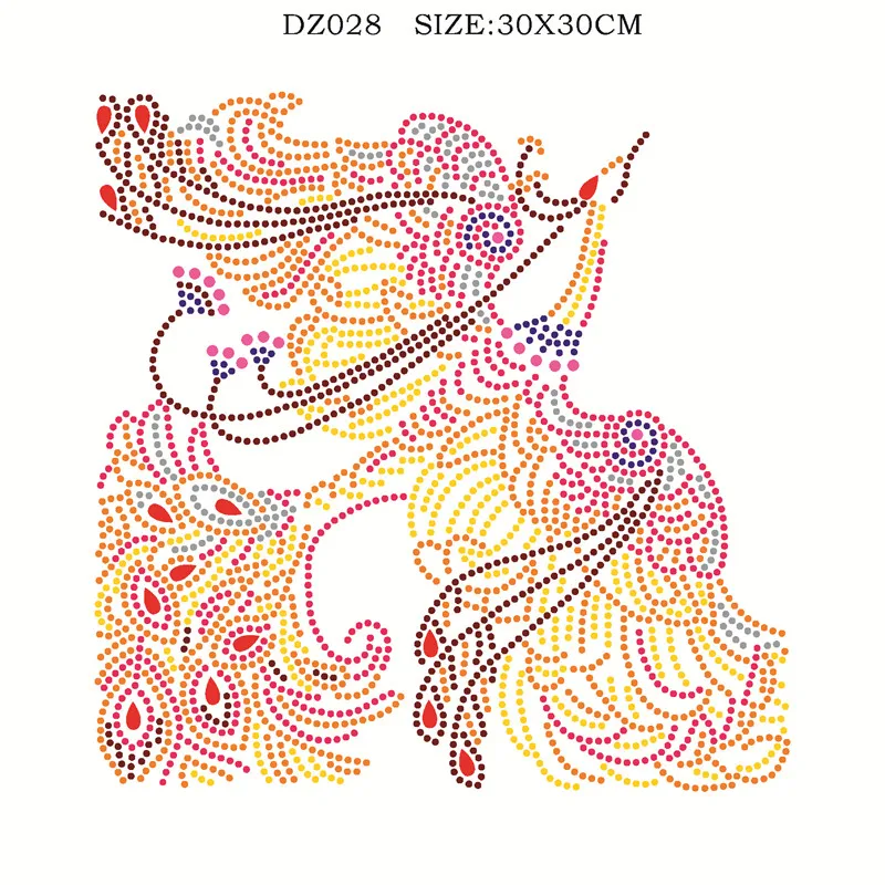 5d алмазная картина особой формы Феникс частичный Просверленный Кристалл