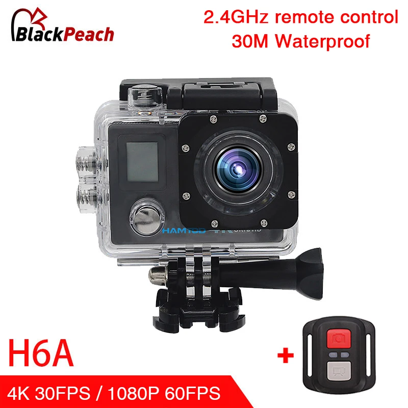 HAMTOD H6A 4 K WiFi Экшн камера 2 0 дюймов ЖК экран 1080 P HD Дайвинг Водонепроницаемая мини