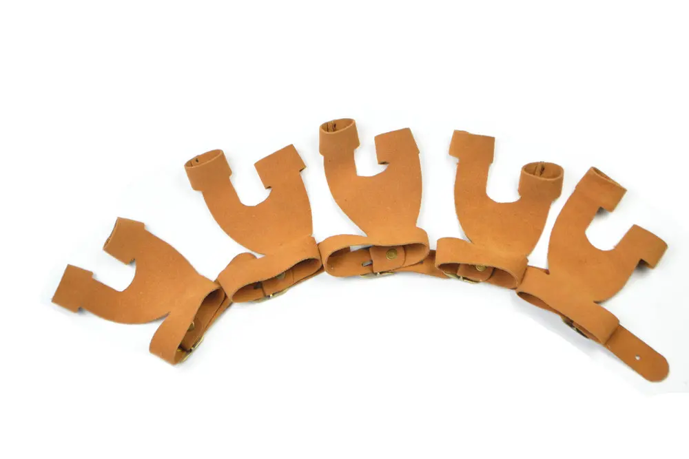 

bow glove archery 2 Finger Bow arrow Archery Hunting Shooting Glove Leather Finger Tip Protector Finger Guard Pull Archery