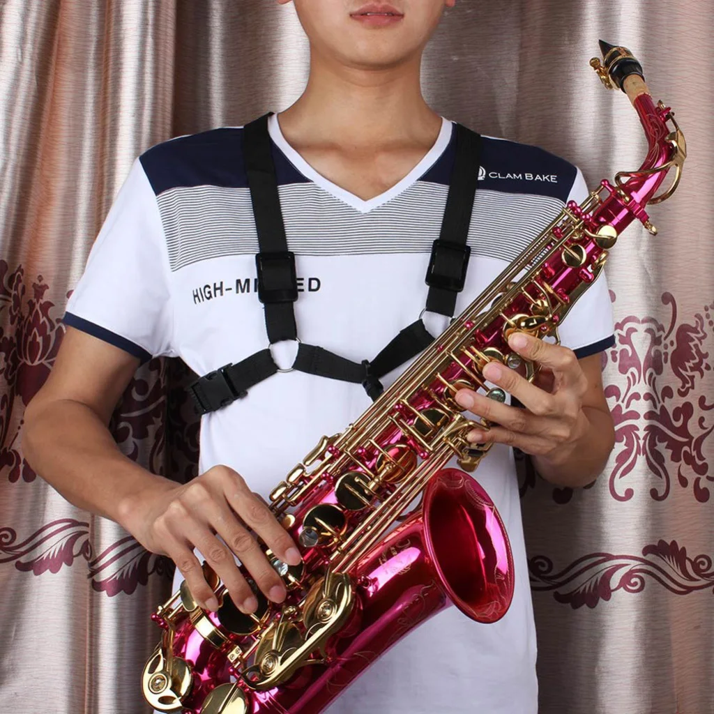 Регулируемый нейлоновый Tenor Baritone Sax ремень для саксофона плечевой универсальных